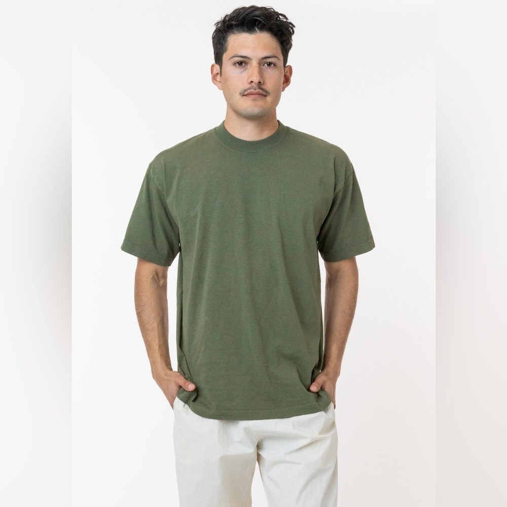 Los Angeles Apparel 1801GD Short Sleeve T-shirt | Atlantic Green | Men’s Medium